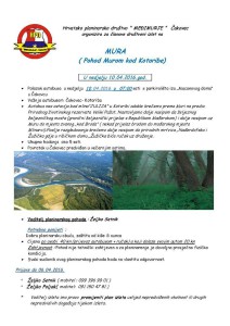 Program izleta Međimurje- Mura-10.4.2016.